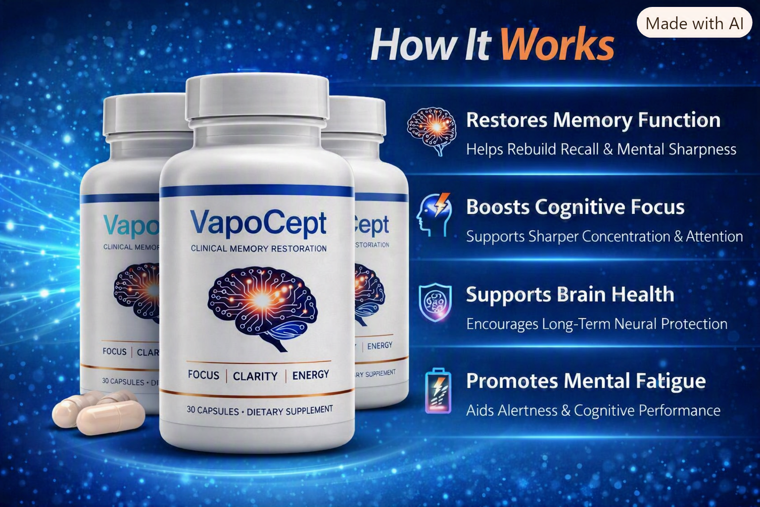 How VapoCept works to support cerebral blood flow, memory and focus